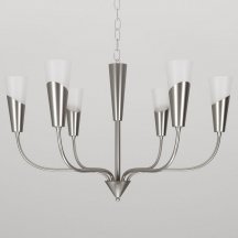 Люстра для натяжного потолка Eurosvet Rhyton 60167/6 никель