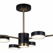 Потолочная светодиодная люстра Reluce 06369-0.3-06 COP+BK