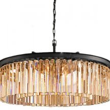 Подвесная люстра DeLight Collection 1920s Odeon 9513P/600R black/amber