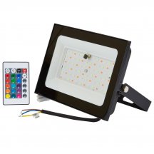 Прожектор уличный Uniel ULF-F60-50W/RGB IP65 200-240В BLACK N1