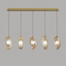 Подвесной светильник DeLight Collection MD24030035 MD24030035-5B brass/amber