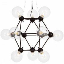 Подвесная люстра Lumina Deco Zodiak LDP 160N-12 BK+PR