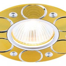 Накладной точечный светильник Ambrella light Алюминий С Узором A808 AL/G