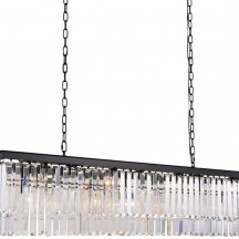 Подвесная люстра DeLight Collection 1920s Odeon KR0387P-12C/P black/clear