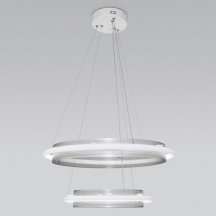 Подвесная люстра Eurosvet Imperio 90241/2 белый/ серебро Smart
