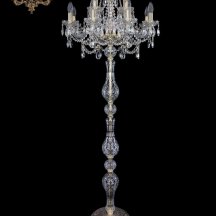 Торшер из хрусталя ArtClassic 13.25 13.25.8+4.200.h-165.Gd.Sp