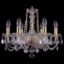Элитная люстра Bohemia Ivele Crystal 1402 1402/6/160/G/Leafs