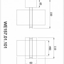 Настенный светильник Wertmark Paula WE157.01.101
