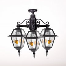 Потолочный светильник уличный Oasis Light FARO lead GLASS 91170A/3 lgY Bl
