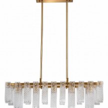 Люстра на штанге Indigo Brina 12027/10PL Brass