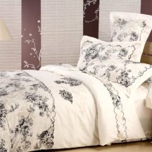 Красивое постельное белье Beding Set сатин евро 2 наволочки "Cristelle" TCR04-10