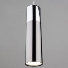 Кухонный подвесной светильник Eurosvet Double Topper 50135/1 LED хром/черный жемчуг 12W