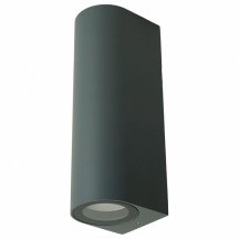 Светильник садово-парковый Feron DH024, на стену, 2*GU10 MR11 230V, черный