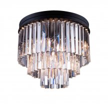 Потолочная люстра DeLight Collection 1920s Odeon 771131 (KR0387C-6/P black/clear)
