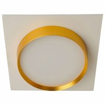 Светильник встраиваемый Feron DL506 потолочный GX53 белый + золото квадрат 51362