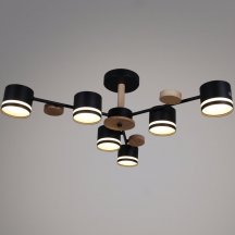 Потолочная люстра  68730-0.3-06 GX53 BK+WOOD