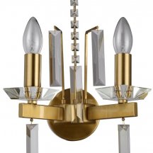 Бра Crystal Lux Marron AP2 Brass