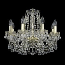 Элитная подвесная люстра Bohemia Ivele Crystal 1409 1409/8/160/G