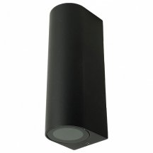 Светильник садово-парковый Feron DH024, на стену, 2*GU10 MR11 230V, черный