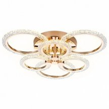 Накладной светильник Ambrella light Original 1 FA418/3+3 GD золото 90W 580*540*120 (ПДУ РАДИО 2.4G)