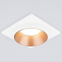 Встраиваемый светильник Elektrostandard 116 MR16 золото/белый a053346