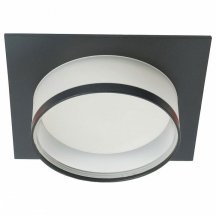 Светильник встраиваемый Feron DL501 потолочный GX53 черный квадрат 51088