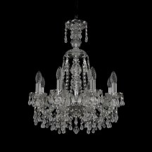 Элитная подвесная люстра Bohemia Ivele Crystal 1410 1410/8/160/XL-60/Ni/V0300