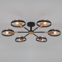 Потолочная люстра Eurosvet Gallo 70121/6 черный