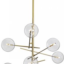 Потолочная люстра арт-деко DeLight Collection Globe Mobile 9307P-6A gold