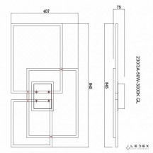 Потолочная люстра iLedex Grace 230/3A-50W-3000K GL