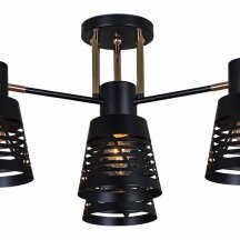 Потолочная люстра Reluce 06074-3.3-04 BK+FG