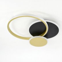 Потолочная люстра  City CLL-1-60-RC BK+GD