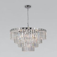 Люстра Китай Eurosvet Elegante 10130/10 хром/прозрачный хрусталь Strotskis