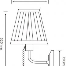 Бра Arte Lamp Marriot A5039AP-1CC