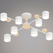 Потолочная люстра  68730-0.3-08 GX53 WH+WOOD