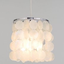 Подвесной светильник Eurosvet Sandra 60185/1 хром/перламутр