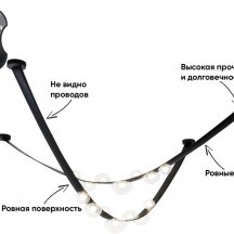 Подвесной светодиодный светильник Crystal Lux Bosque SP7 L3000 Black/Transparent