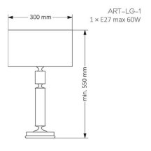 Интерьерная настольная лампа Artu ART-LG-1(Z)