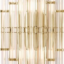 Настенный светильник Crystal Lux Saragosa AP2 Brass/Transparente