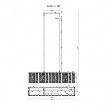 Элитная люстра ILamp Panorama L4688-91 SGD