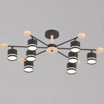 Потолочная люстра Reluce 78730-0.3-08 GX53 BK+WOOD