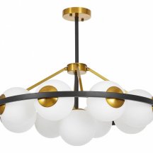 Подвесная люстра Lumina Deco Donzano LDP 8034-9 BK+WT