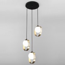 Подвесной светильник на кухню Eurosvet Dublin 50205/3 черный/бронза