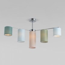 Зелёная люстра Eurosvet Pastel 60151/7 хром