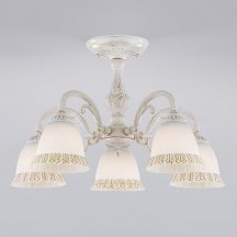 Потолочная люстра Eurosvet Campina 60107/5 белый с золотом