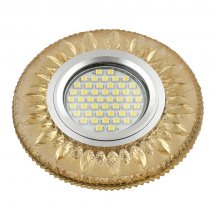 Встраиваемый светильник Fametto Luciole DLS-L141 Gu5.3 Glassy/Gold