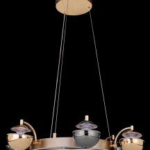 Подвесная люстра LEON Jelly LE7711/6 Gold/Black Chrome