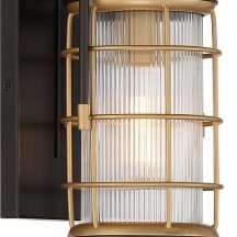 Настенный светильник уличный Eurofase Rivamar QN-RIVAMAR-S-BLK-GD