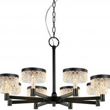 Подвесная люстра DeLight Collection Diamond cut MD21020075-8A matt black