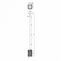 Потолочная люстра Panorama P4688-1 MBK
